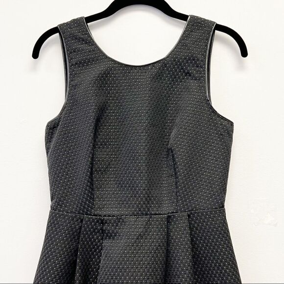 Madewell Lowlight Black & Gold Shimmer Dot Dress Size 2 - Picture 4 of 14